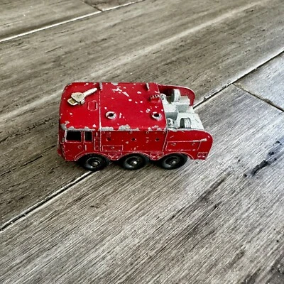 Vintage Lesney Matchbox No 63 FOAMITE CRASH TENDER Red Diecast England - Image 1 of 4