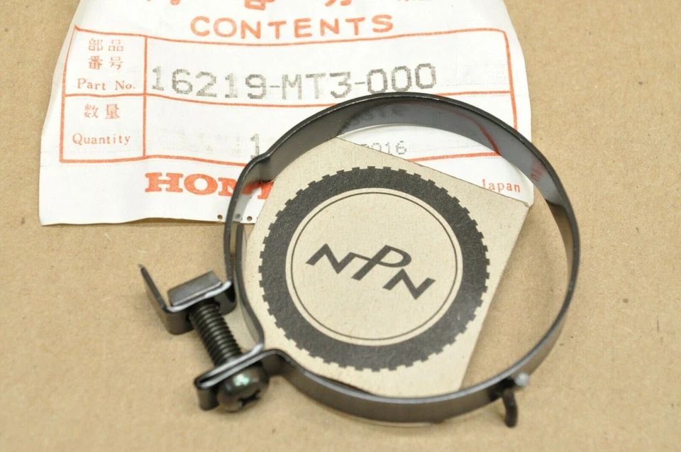 Honda Insulator Band ST1100 Carburetor Boot Clamp 1991-03 NOS OEM 16219-MT3-000 - Image 1 of 1