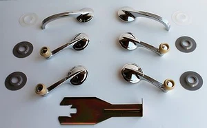 1951 Chevrolet 52 CAR Chevy 2 door interior handle set IVORY - Picture 1 of 6