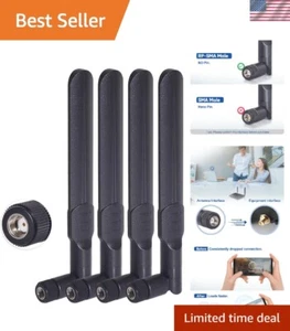Pack de 4 Antennes WiFi Double Bande - 8dBi MIMO RP-SMA pour Routeur & Caméra - Photo 1/10