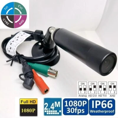 TVI HD 2.4MP 1080P 2.8mm Lens TVI CCTV Bullet Camera Black BNC NTSC/PAL - Image 1 of 4