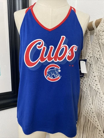 NWT WOMENS Chicago Cubs TANK TOP Jersey Shirt MEDIUM Baseball MLB Cover