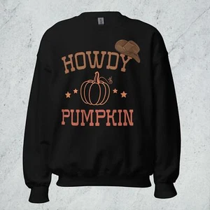 Howdy Pumpkin Unisex Sweatshirt - Picture 1 of 11