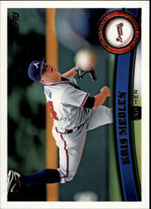 2011 Topps Atlanta Braves Baseball Card #392 Kris Medlen