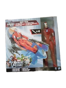Marvel Iron Man with Battle Racer Avengers Assemble Hasbro Titan Hero Series - Picture 1 of 1