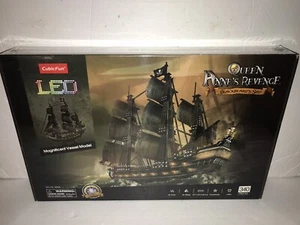 CubicFun LED Queen Annes Revenge Blackbeards Ship Model  (New Factory Sealed) - Picture 1 of 4