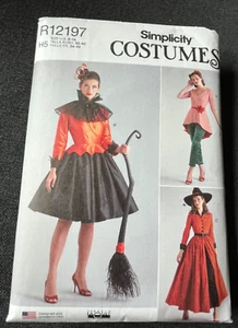 2024 Simplicity Pattern R12197 Misses' Costumes Witch Top Pants Belt+ Sz 6-14 Un - Picture 1 of 9