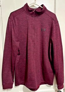 Herren Under Armour Pullover Loose Fit Coldgear 1/2 Zip Fleecepullover Gr. XL - Bild 1 von 7