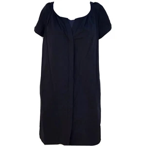 diane von furstenberg black dress Luisa Cap Sleeve Size 8 Chic Classic - Picture 1 of 5