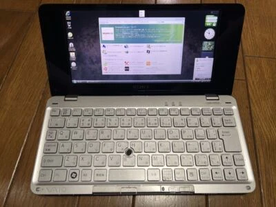 SONY VAIO PC Laptop Notebook type P VGN-P90HS Black CPU Intel Atom Z530 HDD 60GB - Image 1 of 4