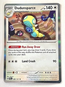 Dudunsparce 080/131 Holo Rare Prismatic Evolutions Pokemon Pack Fresh Near Mint - Picture 1 of 4