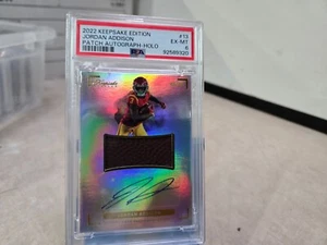 2022 Keepsake Football Edition /50 Jordan Addison #13 Patch Auto PSA 6 - Picture 1 of 2