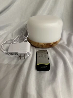 Diffuser Remote Control Color Changing Light Wood Grain Aromatherapy - Image 1 of 4