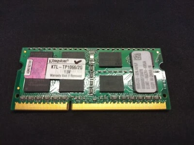 Kingston 2GB 2Rx8 PC3-8500S DDR3 1066MHz SO-DIMM SDRAM KTL-TP1066/2G - Image 1 of 2