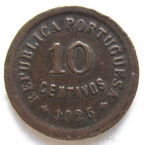 Portugal 1925 cobre 10 centavos - Imagen 1 de 2