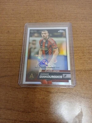 2023 Topps Chrome MLS - #28 Giorgos Giakoumakis (RC) Auto - Atlanta United FC - Image 1 of 2