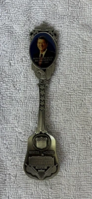 RONALD REAGAN PEWTER SOUVENIR SPOON - PRESIDENTIAL COLLECTION - Image 1 of 4