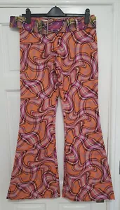 Pantalone Papaya Smart blu navy conico slim gamba 28" nuovo con etichette taglia 18 - Foto 1 di 3