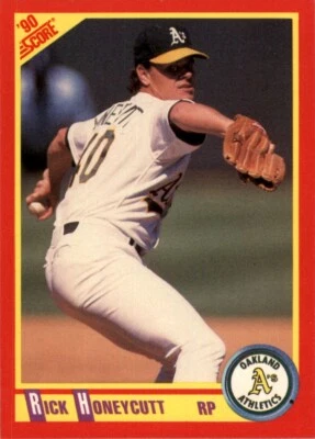 1990 Score MLB Rick Honeycutt #317 - Image 1 of 2
