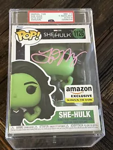 TATIANA MASLANY Signed FUNKO POP! #1126 LE SHE-HULK SWAU PSA Graded 7.5/9 Auto - Picture 1 of 7