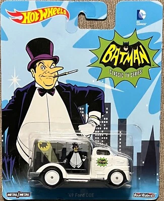 Vehículo Premium Batman Serie de TV Clásica Hot Wheels DC Comics #CFP44 Escala 1:64 Foto 1 de 2