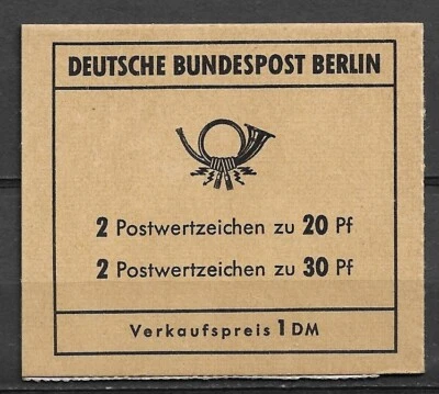 Germany Berlin 1970 MiNr. MH7b complete booklet MNH VF - Image 1 of 4