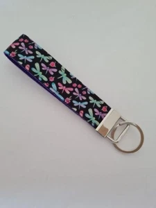 Dragonfly print key fob wristlet / handbag accessory - Picture 1 of 1