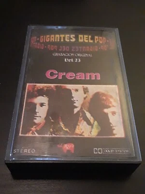 Cream: Gigantes Del Pop 1972 RSO Cassette Import Madrid Spain Hard Rock Clapton  - Image 1 of 4