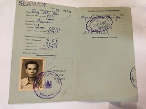 民國37年新加坡华侨出入境證 1948 Singapur permiso de reingreso documento de viaje extranjero chino - Imagen 1 de 4
