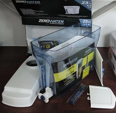 ZeroWater ZD-018 ZD018, 23 Cup Water Filter Pitcher w Quality Meter-DAMAGED LID - Image 1 of 3