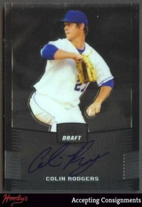 2012 Leaf Metal Draft Rookie Autograph #CR1 Colin Rodgers RC AUTO ROYALS MARINER