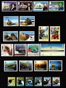 FALKLANDINSELN 2008 GEDENKMÜNZEN KOMPLETTER JAHRGANGSSATZ 6 SÄTZE + 3 M/S POSTFRISCH - Bild 1 von 2