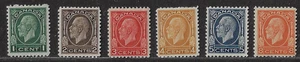 Canada — Lot of 6 — 1932, King George V "MEDALLION" Issue #195-200 MH Ref. 1991 - Picture 1 of 2