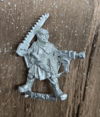 Tallarn Desert Raider Sergeant w/ Chainsword Metal Imperial Guard OOP 40K GW - Image 1 of 2