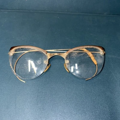 Gafas trifocales vintage RARAS Shuron Ronsin Hornrim 1/10-12K GF Foto 1 de 4