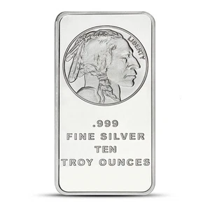 10 oz Silberbarren Büffel (SilverTowne) - Bild 1 von 2