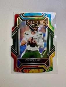 Select Zach Wilson Club Level 2021 troquelado tie dye Prizm RC 19/25 #244 SSP - Imagen 1 de 4