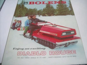 RAR Vintage 1969 BOLENS DIABLO ROUGE Schneemobil Prospekt - Bild 1 von 6
