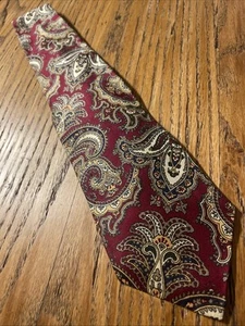 Vintage EUC Robert Talbott Country Squire Silk Tie USA Hand Sewn Paisley Necktie - Picture 1 of 9