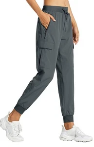 Women's Cargo Joggers Lightweight Quick Dry Hiking Pants Athletic Workout Lou... - Picture 1 of 6