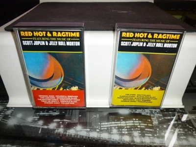 VARIOUS ARTISTS. " RED HOT & RAGTIME "  X2 CASSETTES UK 1978. DITTO LABEL. NM - Image 1 of 4