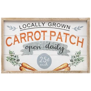 Northlight 15.75" Carrot Patch Wooden Wall Sign - Picture 1 of 6