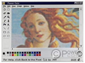 PAINT Back to the Pixel 2 Oz Silber Münze 2$ Niue 2025 - Bild 1 von 4