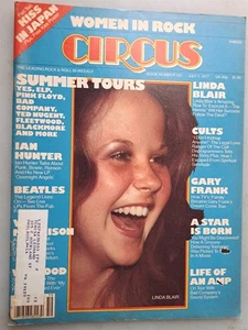 Circus - Rock & Roll Magazine - July 7, 1977 Issue Linda Blair, KISS Poster - Picture 1 of 3