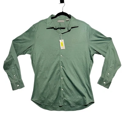 Daniel Cremieux Signature Collection Men's Green Cotton Button Down Shirt Size L - Image 1 of 4