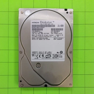 Computer Hitachi HDP725016GLA380 0A36914 SATA 3.5" 160GB 7.2K Hard Disk Drive - Image 1 of 4
