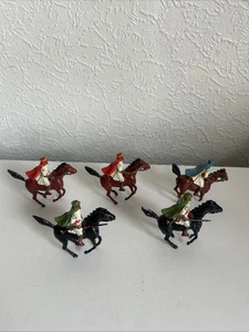 5x Britains Arabs Of The Desert On Horseback - Vintage 1950’s - Picture 1 of 12