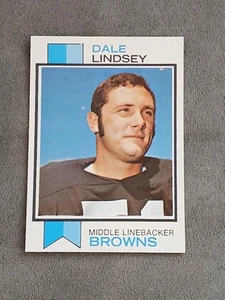 1973 Topps #287 Dale Lindsey RC - Set Break - Cleveland Browns - Foto 1 di 2