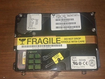 HD 3.5" IBM 4GB SCSI TYPE DCHS 27H1711 68 PIN HARD DISK DISCO VINTAGE - Immagine 1 di 3