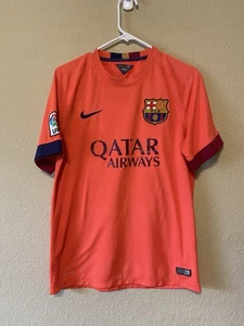 FC BARCELONA 2014-15 AWAY FOOTBALL SOCCER JERSEY NIKE MEN'S SIZE MEDIUM FCB - Picture 1 of 10